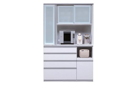 食器棚 レガシー 130DOP【黒木目・白柾目】