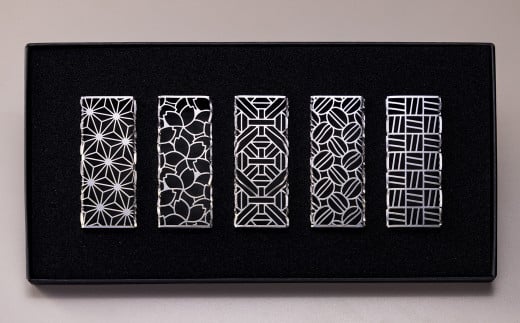 ユニメット 箸置 電解研磨仕上げ 5個セットA