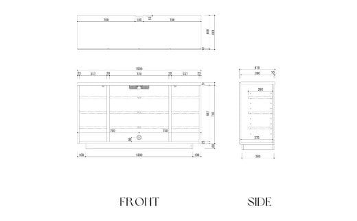 FOGGY/フォギー 150cm サイドボード