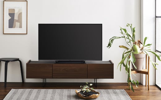 150 TVボード ダブル (ナチュラル・ブラウン) テレビ台 棚 インテリア