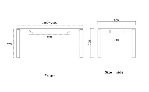 ME/エムイー 140cm ダイニングテーブル 選べる6色