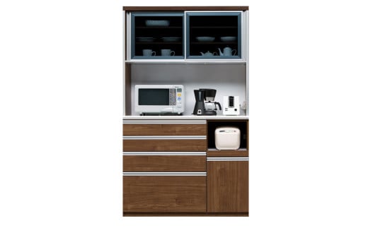 食器棚 ルピナス 120OP【白木目・ウォールナット・メープル】