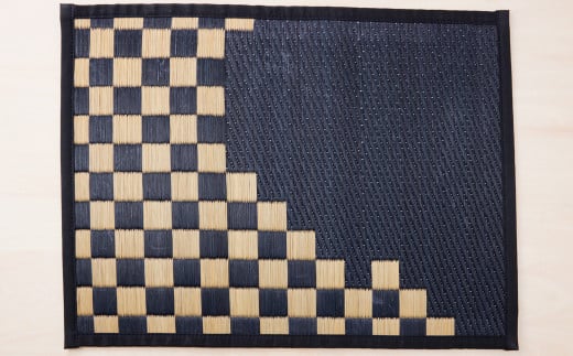 福岡 花ござ テーブルマット 「市松」 イグサ い草 おしゃれ