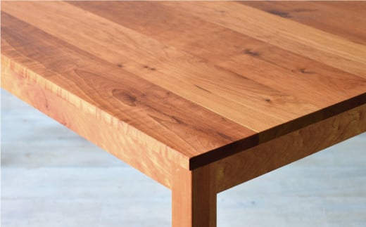 【 受注生産 】＜サイズオーダー可能＞ 幅120 ダイニングテーブル ／ NO.1シリーズ ブラックチェリー