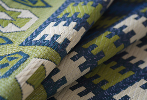 【F7-003】花ござラグ　「シエスタ」　191cm×250cm