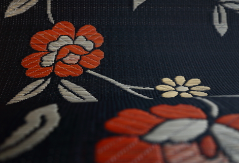 【E0-006】花ござラグ　「レガリア」　191cm×191cm