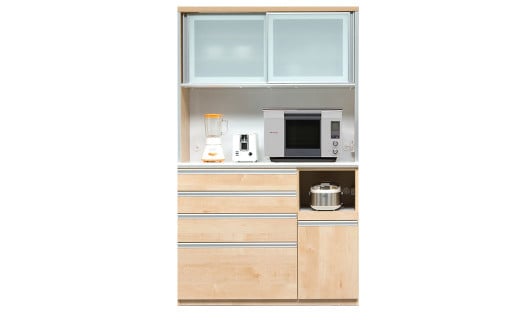 食器棚 ルピナス 120OP【白木目・ウォールナット・メープル】