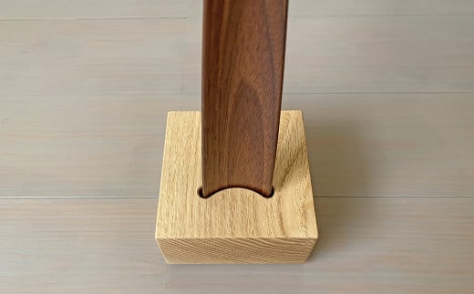 靴べら ＆ スタンド 【靴べら樹種：ウォールナット/スタンド樹種：オーク】 インテリア