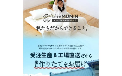 防ダニ抗菌敷布団 シングルロング 100cm×210cm 3色から選べる（アイボリー・ベージュ・ブラウン） 敷き布団 敷ふとん 布団 ふとん 寝具 睡眠 快眠 日本製