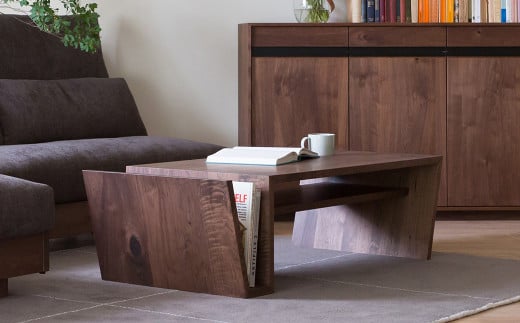 天然木 の リビングテーブル / ウォールナット材 または オーク材 【HIRASHIMA】 LIBERIA PLUS Living Table 105 受注生産