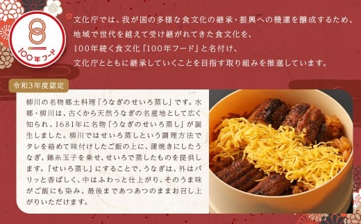【文化庁｢100年フード｣認定品】 うなぎの せいろ蒸し （2食入り） うなぎ ウナギ 鰻 蒲焼 蒲焼き セイロ蒸し 国産 冷凍