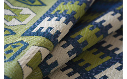 【F7-003】花ござラグ　「シエスタ」　191cm×250cm