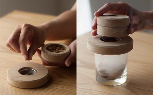 くりのグラススモーカー 直径10cm ／ 燻製器 燻製機 燻製 スモーカー 調理器具 インテリア 雑貨 アウトドア キャンプ ギフト 贈物 ギフトボックス 日本製 福岡県 柳川市