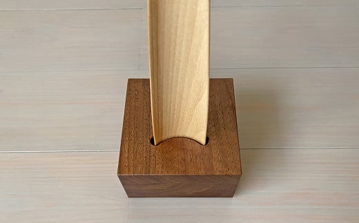 靴べら ＆ スタンド 【靴べら樹種：バーチ/スタンド樹種：ウォールナット】インテリア