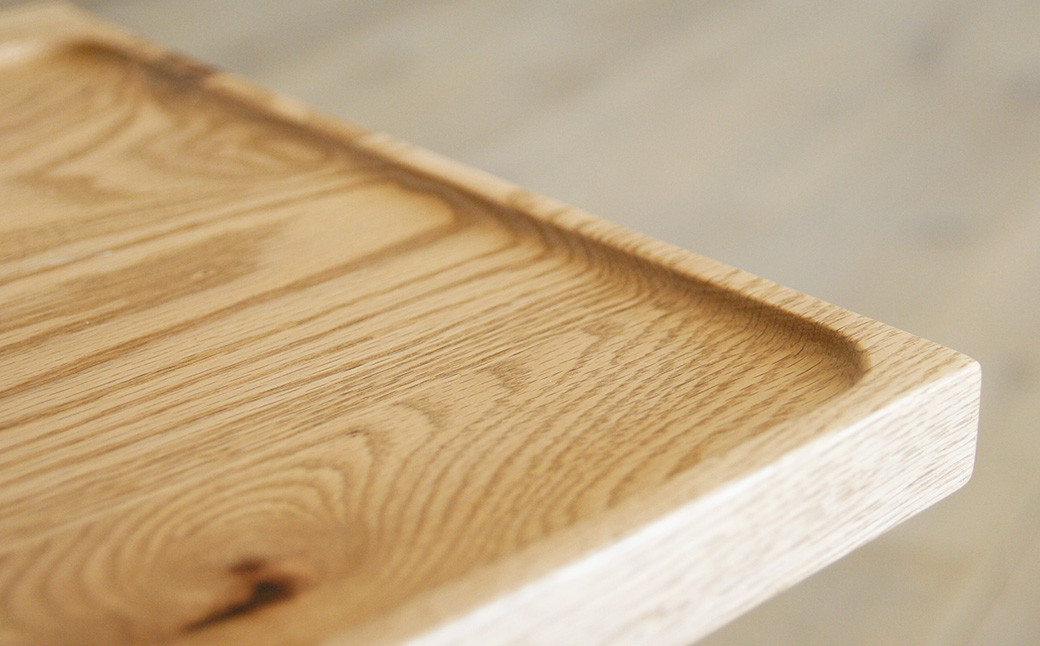 天然木 の サイドテーブル / ウォールナット材 または オーク材 【HIRASHIMA】 CARAMELLA Side Table 035 受注生産