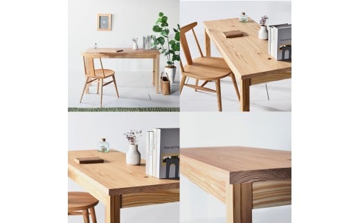 レスキューデスク（引出しなし） 120 【林業に貢献する家具】 デスク 机 テーブル 家具 インテリア 木 杉材 木製