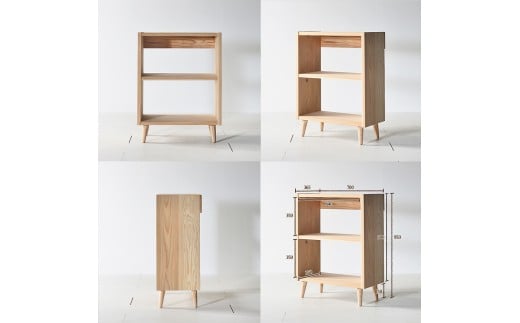 レスキューブックシェルフ 70 【林業に貢献する家具】 ブックシェルフ 本棚 収納 便利 家具 インテリア 木 杉材 木製