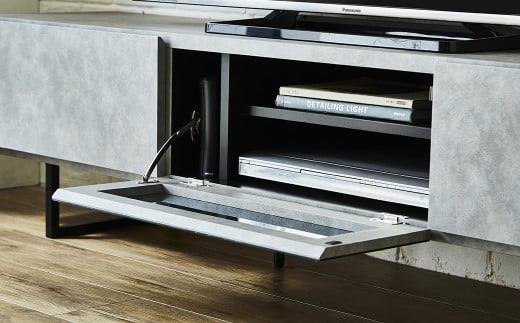 180 TVボード モカ (ブラウン・グレー) テレビ台 棚 インテリア