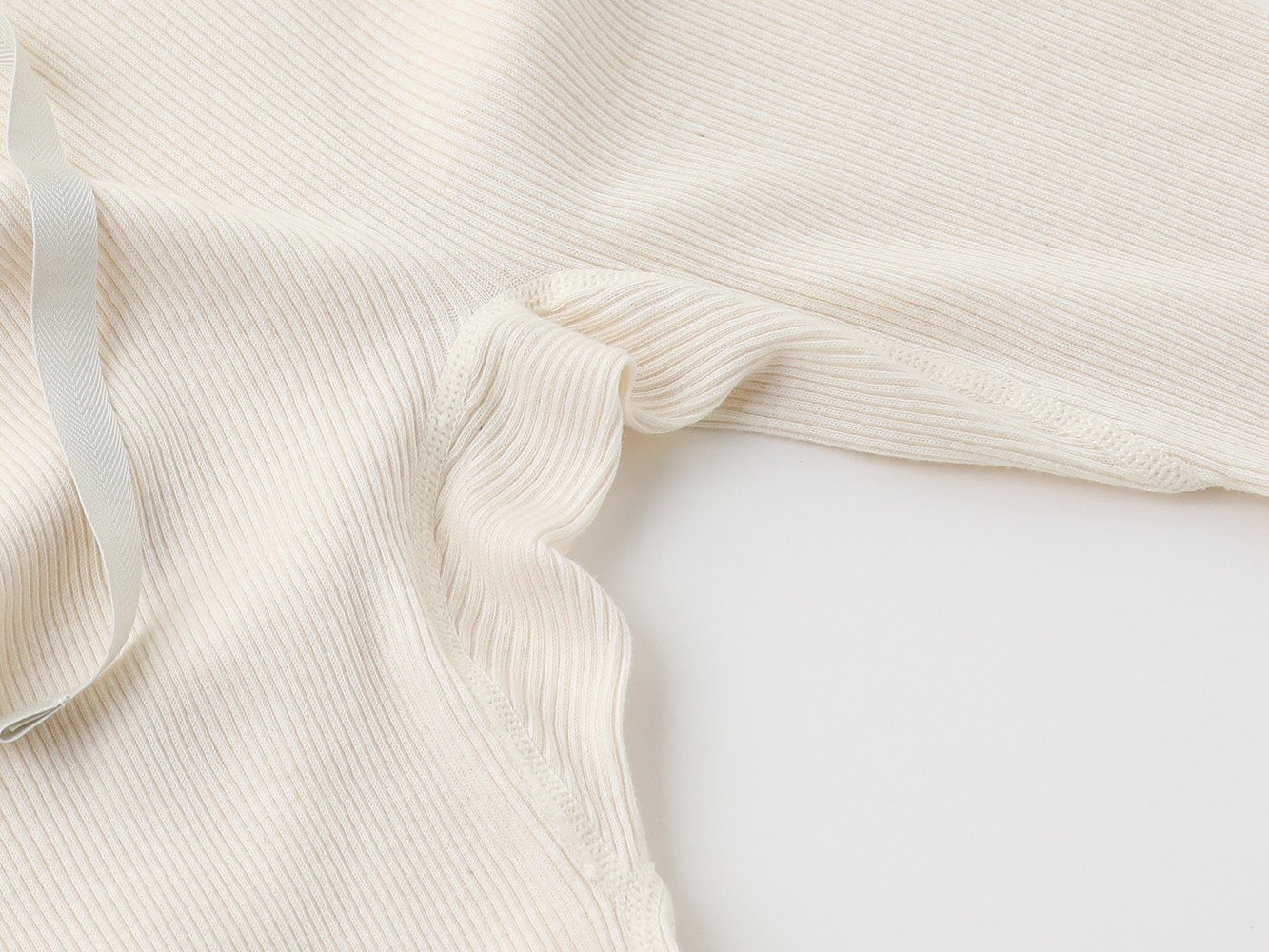 【杢グレー M-Lサイズ】hinna ヒンナ ふわリブ オーガニックコットン レギンス