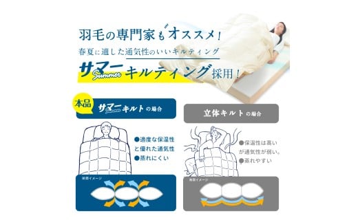 【春・夏用】 〈選べるカラー〉 洗える かるふわ 羽毛ダウンケット シングル ホワイトダックダウン 85% 充填 0.4kg 軽い 軽量 羽毛 肌掛け布団 （150cm x 210cm） （アイボリー ／ グレー ／ ブラウン ／ ピンク） 布団 ふとん ダウンケット