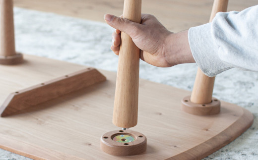 オーク材のローテーブル (2サイズ 90cm・120cm) 高さも選べます。 オーク テーブル 家具 インテリア