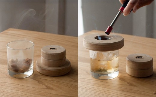 くりのグラススモーカー 直径10cm ／ 燻製器 燻製機 燻製 スモーカー 調理器具 インテリア 雑貨 アウトドア キャンプ ギフト 贈物 ギフトボックス 日本製 福岡県 柳川市