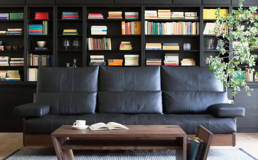 天然木 の リビングテーブル / ウォールナット材 または オーク材 【HIRASHIMA】 LIBERIA PLUS Living Table 126 受注生産