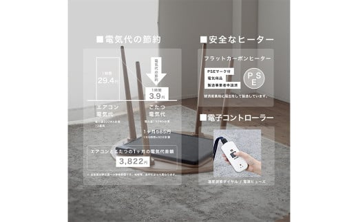 オーク材のこたつダイニング【フラットヒーター付】かけ布団のいらないダイニングテーブルタイプのこたつ フラットヒーター ヒーター 家具 ダイニング 食卓 こたつ テーブル 机 福岡県 柳川市