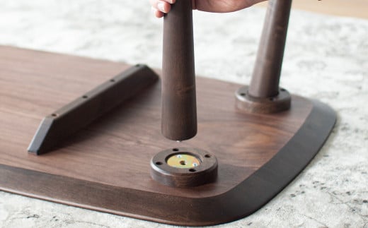 ウォルナット材のローテーブル (2サイズ 90cm 120cm) 高さも選べます。 ウォルナット テーブル 家具 インテリア