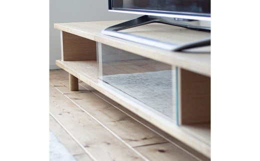 オーク材のテレビボード【180cm】 テレビボード 家具 リビング テレビ 台 TV台 ローテーブル 収納 福岡県 柳川市