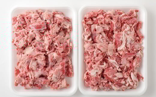 【6回定期便】 定期便 限定セット！総合計 14.4kg ！！当店自慢の商品 黒毛和牛 切落し と 手作り 生ハンバーグ