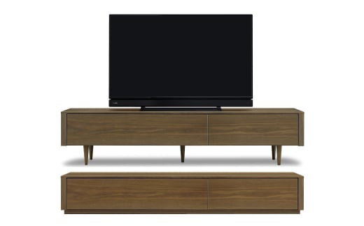 ライズ テレビボード 180【ウォールナット / オーク】【脚タイプ/台輪タイプ】