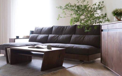 天然木 の リビングテーブル / ウォールナット材 または オーク材 【HIRASHIMA】 LIBERIA PLUS Living Table 105 受注生産