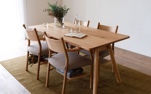 天然木 の上質な手触り ダイニングテーブル / ウォールナット材 または オーク材 【HIRASHIMA】 TIPO Dining Table 154 受注生産