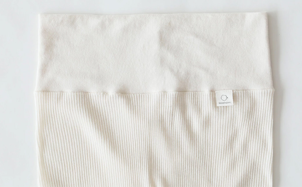【キナリ M-Lサイズ】hinna ヒンナ ふわリブ オーガニックコットン レギンス