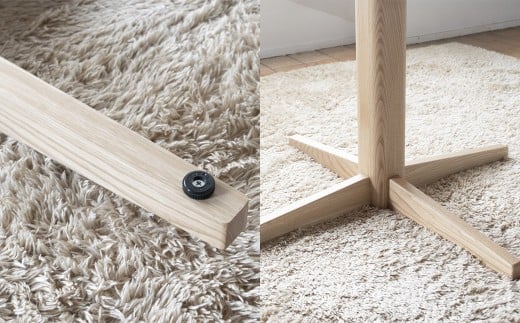 くりの丸いダイニング1本足タイプ （直径70cm・国産栗材・ウレタン） ダイニングテーブル ／ テーブル 机 ラウンドテーブル 丸テーブル 木製 インテリア 家具 ダイニング 日本製 福岡県 柳川市