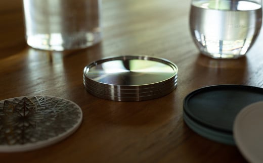 ユニメットコースター (ステンレストップ・ステンレスベース) 2個 セット 森羅万象