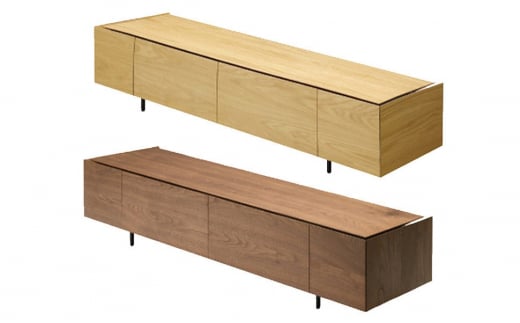 フロート テレビボード 200 【ウォールナット/オーク】 インテリア 天然木