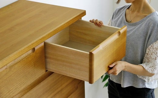 ミリオンⅢ120ハイチェスト NA・BR タンス 引出し 箱組仕様 桐材 木目 フルオープン三段レール 日本製 家具 インテリア 福岡県 柳川市 送料無料