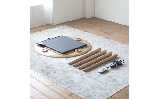 オーク材のこたつダイニング【フラットヒーター付】かけ布団のいらないダイニングテーブルタイプのこたつ フラットヒーター ヒーター 家具 ダイニング 食卓 こたつ テーブル 机 福岡県 柳川市