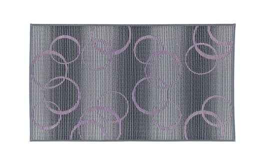 い草 玄関マット Fマルコス 50×80cm（グレイ/イエロー）屋内