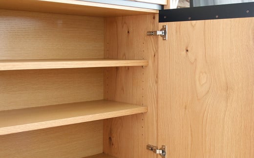 【受注生産】職人が丁寧に仕上げた天然木の存在感ある リビング ボード 。サイドボード収納。 HIRASHIMA LIBERIA PLUS Side Board 044