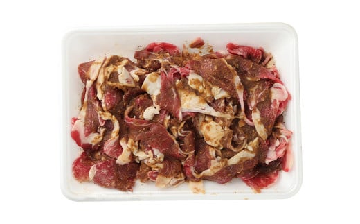 大丈夫博士が作る！！自慢の自家製焼肉のたれ漬け黒毛和牛切落し 約1kg(500g×2)