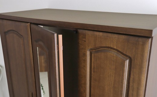 ミリオンⅢ120服吊 NA・BR タンス 引出し 箱組仕様 桐材 木目 フルオープン三段レール 日本製 家具 インテリア 福岡県 柳川市 送料無料