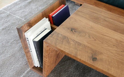 天然木 の リビングテーブル / ウォールナット材 または オーク材 【HIRASHIMA】 LIBERIA PLUS Living Table 105 受注生産