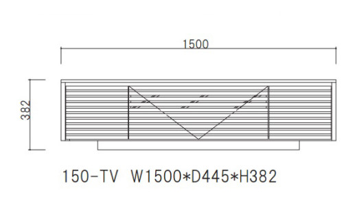 ENN 150 テレビボード WO