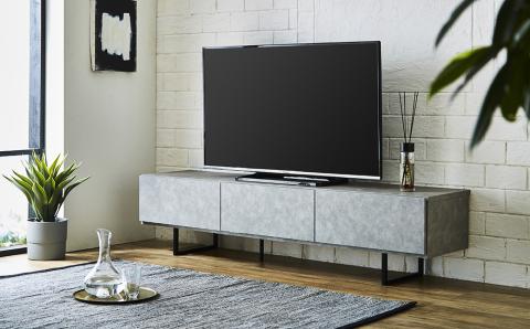 180 TVボード モカ (ブラウン・グレー) テレビ台 棚 インテリア
