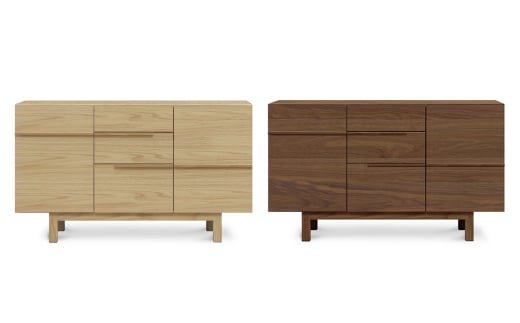 ノコ サイドボード 120【ウォールナット/オーク】 家具 天然木