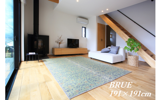 花ござラグ 「さらら」 191cm×191cm