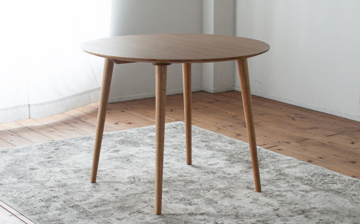 アルダー材のラウンドダイニング (3サイズ 70cm・80cm・90cm) アルダー テーブル 家具 インテリア